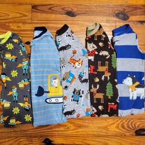 Boys 3T Footed Pajamas Lot of 5